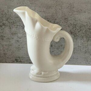 Vintage Lenox Cornucopia Horn of Plenty Porcelain 6" Vase Green Mark 1906-1930